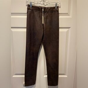 NEW! Max Studio Brown Faux Leather Skinny Pants